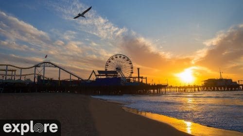 Live View of Santa Monica Beach and Pier